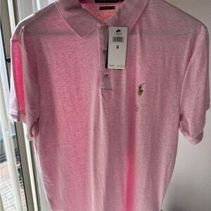 Polo by Ralph Lauren Men's Pink Polo Shirt